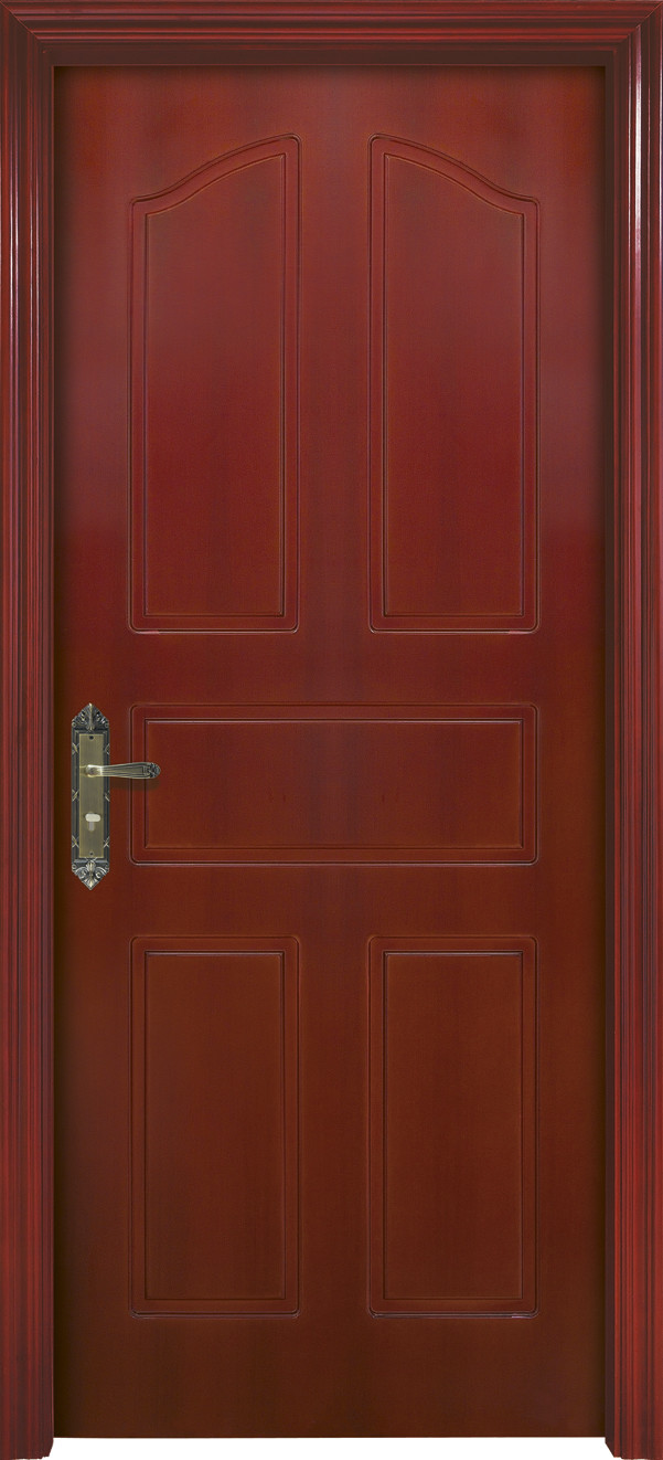 Hotel Interior Solid 2 Hours Fire Rated Wood Doors 1.2mm Thickness