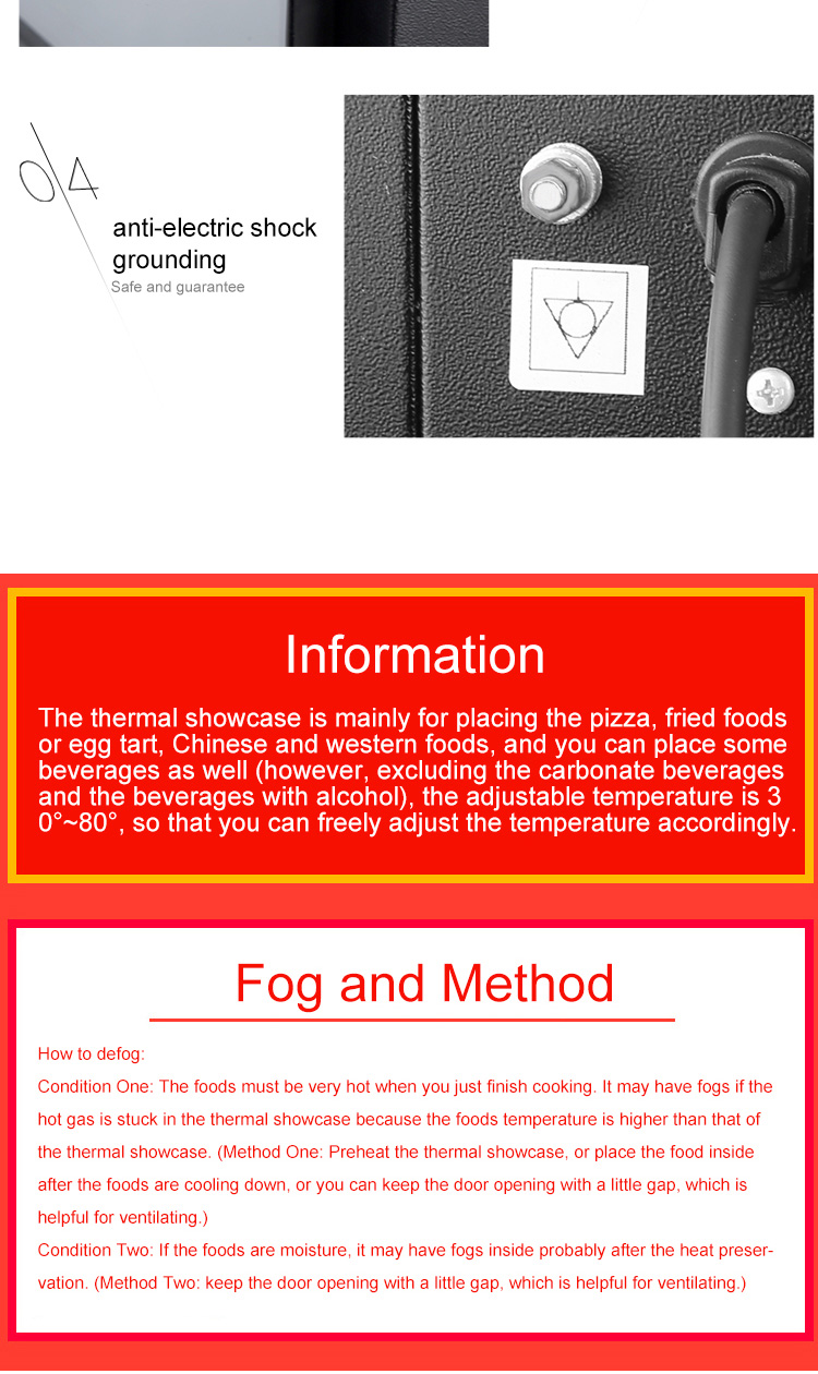 Temperature-Regulated 2 Layers Electric Food Warmer Display for Commercial Kitchens