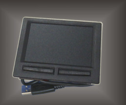 Black Sealed Dust Proof Rugged Industrial Mouse Pad 2 Mouse Buttons Plastic Material