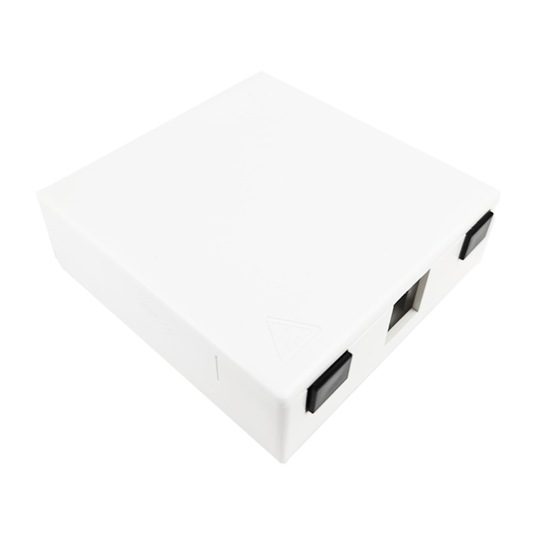 Gray 2 Cores UPC Plastic Fiber Optic Faceplate Socket Panel for Indoor FTTH Network