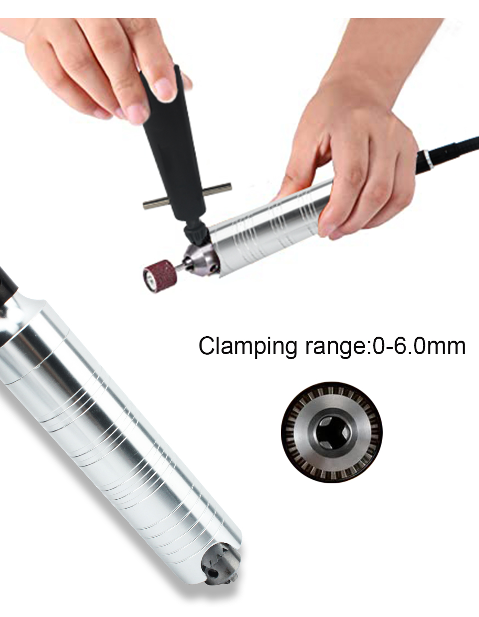 0-18000Rmp Flexible Shaft Grinding Machine Mini Electric Motor Set