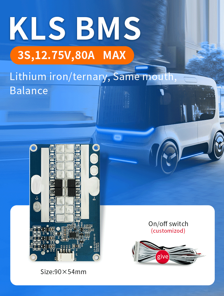 KLS 3s 10a Bms with 20a, 12v, 80A: Power Tool Factory Produced Bms Common Port Lifepo4 Battery Management Systems