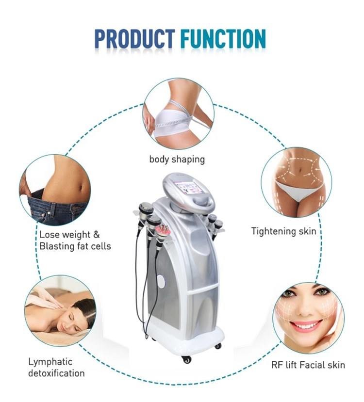 Weight Loss Vacuum Cavitation Machine RF 80K Cellulite Removal Beauty Device