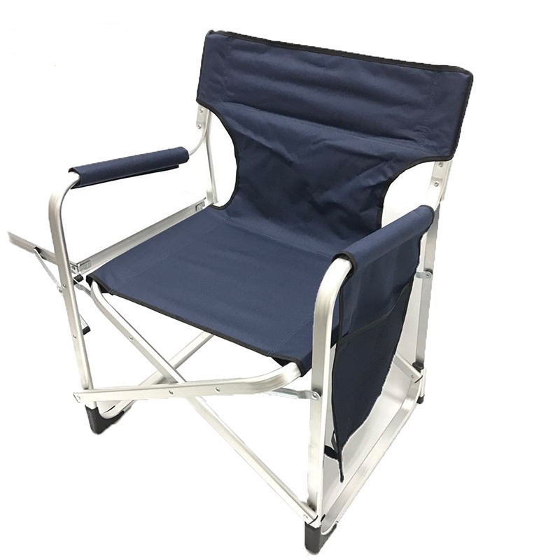 Modern Director Style Aluminum Frame Folding Outdoor Chair with Strong Folding Design