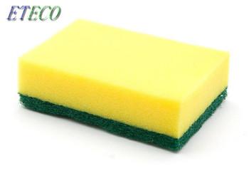Quality Household Colorful Kitchen Dish Washing Sponge Glass Eliminating Dustproof for sale