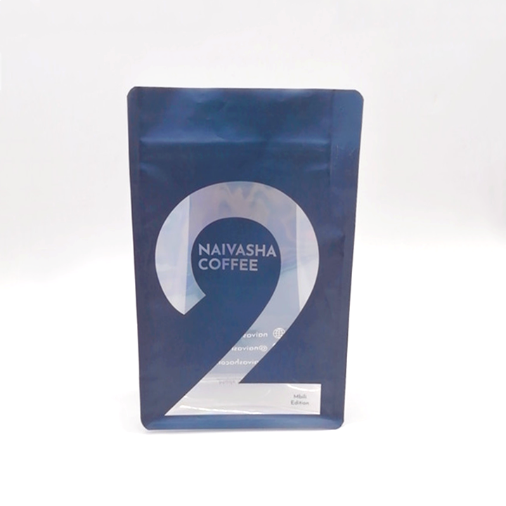 1oz Doypack Coffee Packaging Pouch Flat Bottom Coffee Bags With Valve