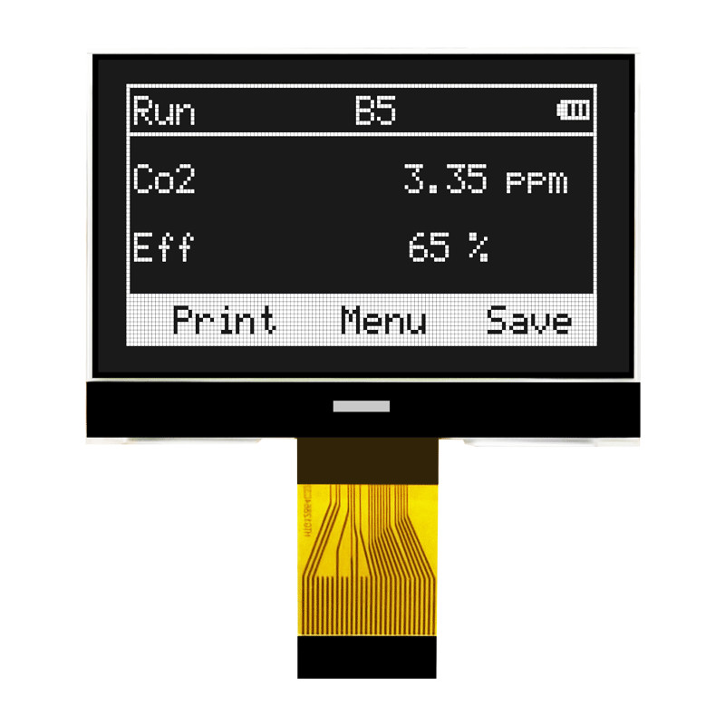 128X64 Gray LCD Graphic Display Module With White Side Backlight HTG12864-93