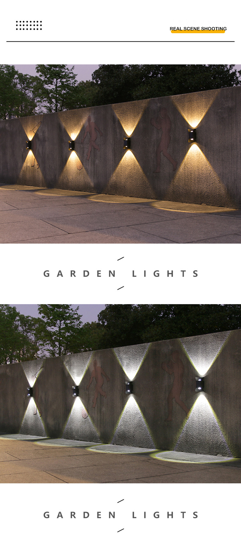 IP65 Waterproof Solar Energy Save Lamp Outdoor Wall Sensor