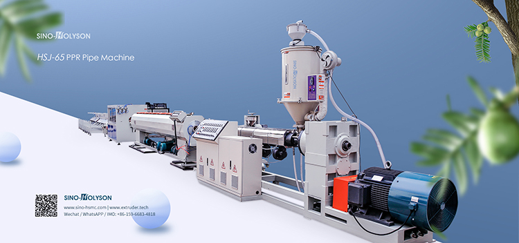 110kW Power Sino-HS 3 Layer PVC Pipe Making Machine / HDPE Pipe Machine / PPR Pipe Machine