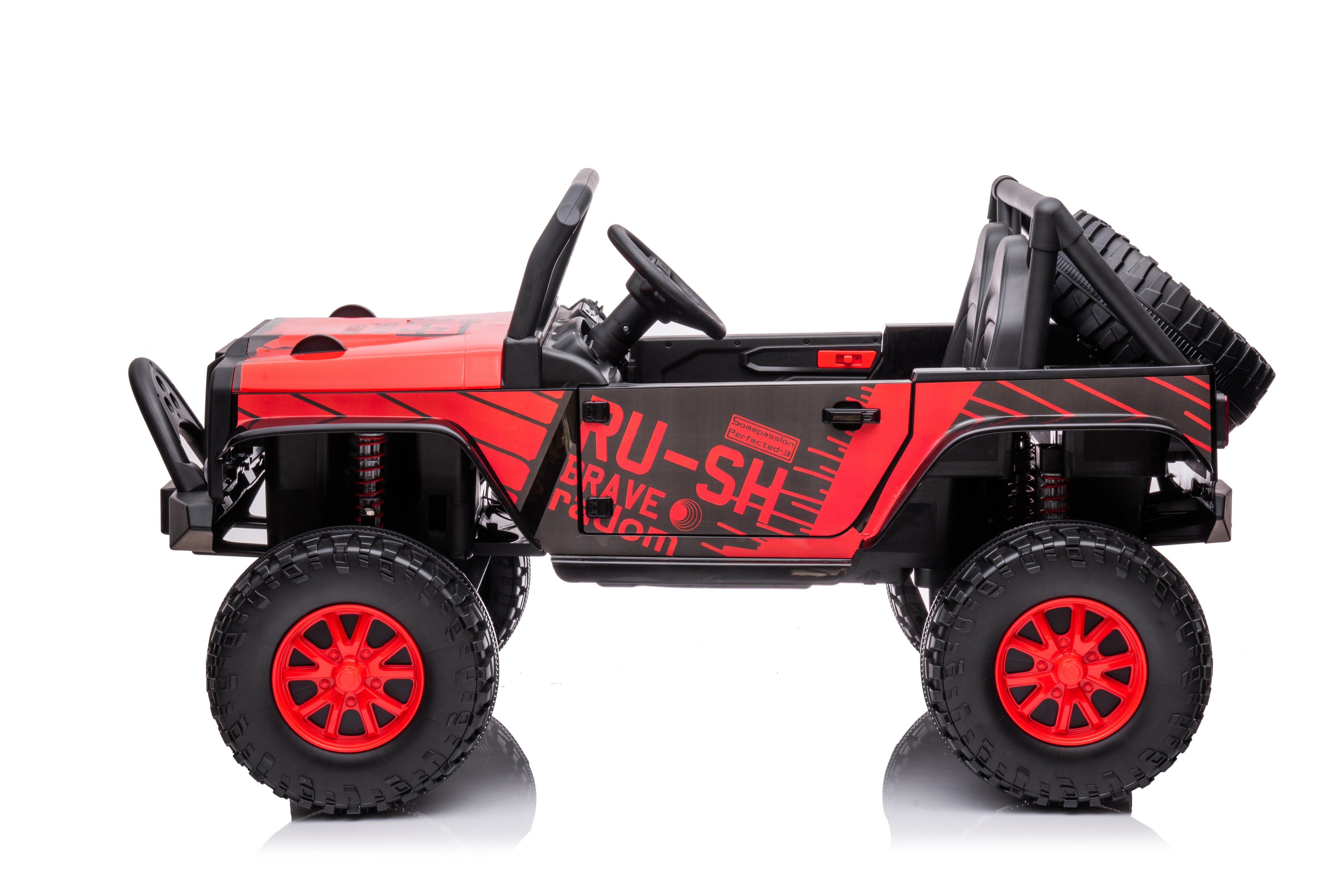 24 Volt Ride On Toys with Remote Control and 2 Seater Plastic PP Material