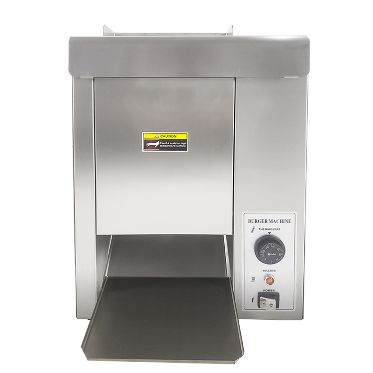 1600W Electric Conveyor Belt Toaster for Hamburger Bread in Commercial Food Industry