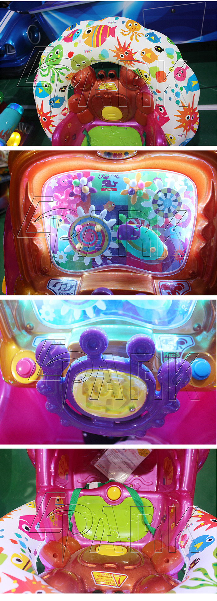 EPARK High Quality Coin Operated swing ride machine for kids