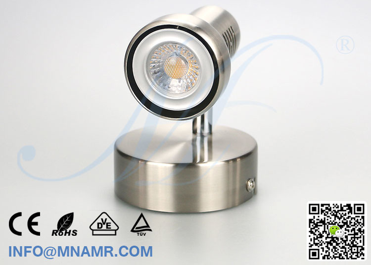 LED Hotel Bed Headboard Reading Light Dimmable with Replaceable Bulb GU10 GU5.3 MR16 E14 G4 G9