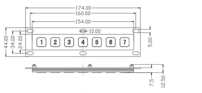 Programmable Keypad Function Keys , Usb Ps2 Connection Metal Numeric Keypad