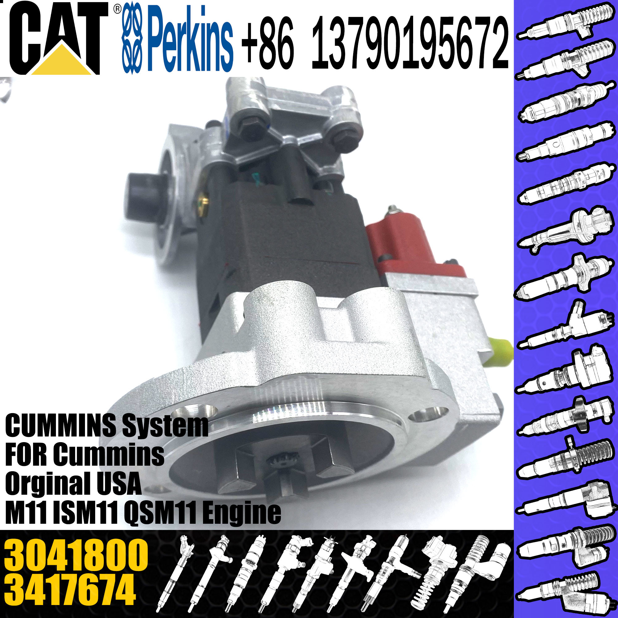 M11 ISM11 QSM11 diesel engine fuel injection pump 3417674 3075340 3041800
