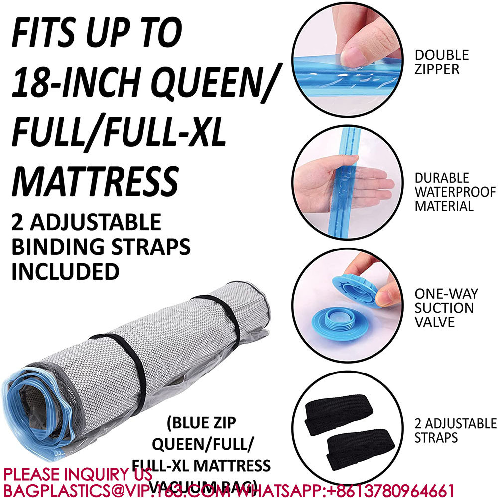 Mattress Vacuum Bag Zip Compression Storage Moving Returns Bag Vacuum Seal Mattress Bag