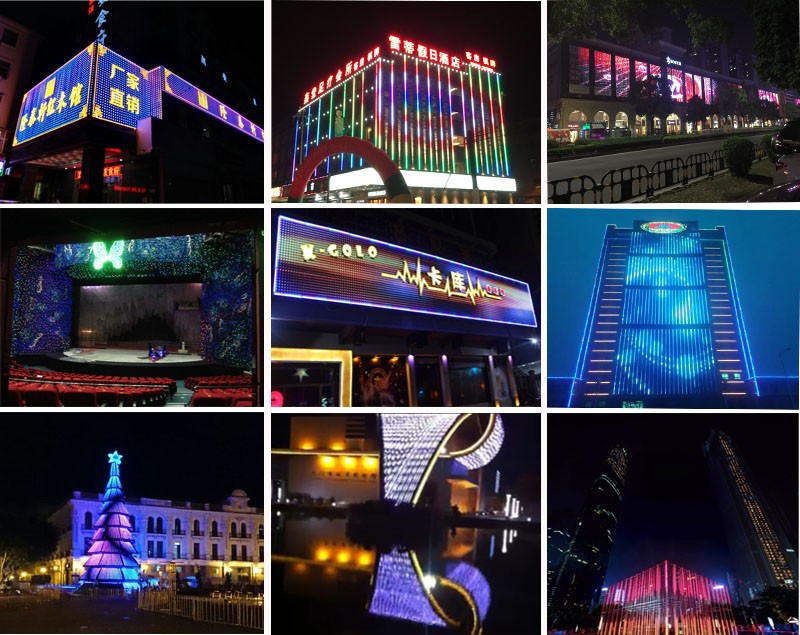 5050 RGB IP67 30mm DC12v LED Point Light For Amusement Rides