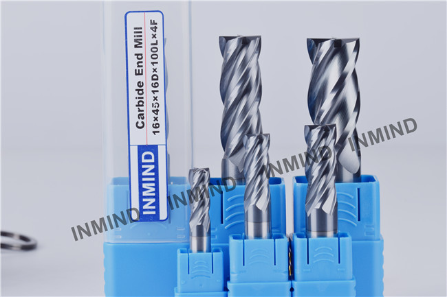 16*100L*4F , Dia 16mm , TiAlN Coating , AOL 100mm carbide end mill bits 4 Flute , Metal Cutting tools