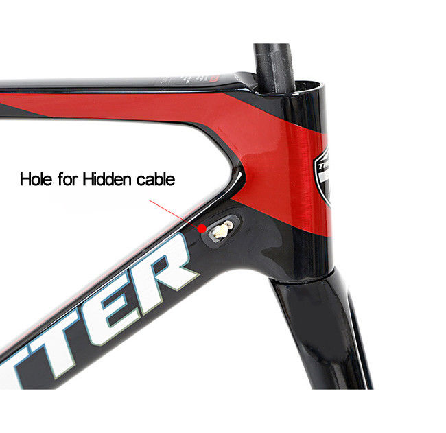 Lightweight Carbon Fiber Gravel Bike Frame 48cm Height 700C Tire