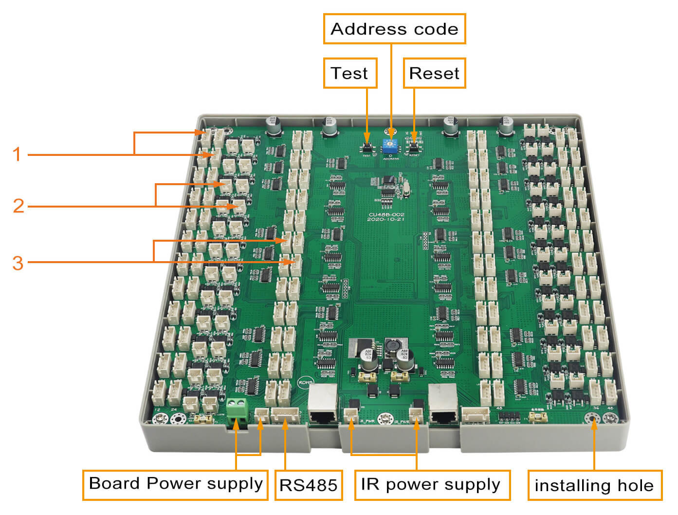 8P8C PCB Control Board For Cabinet Locking System