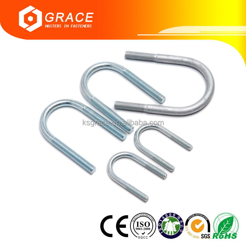 DIN 3570 A2-70 A4-80 U Bolts Stainless Steel Stirrup Bolt
