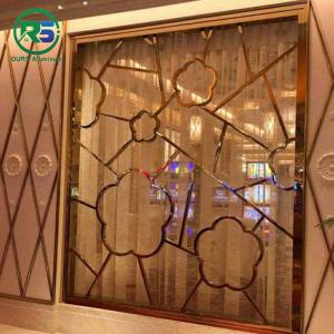 China Artistic Pattern Carving Perforated Metal Screen Facade Decorative Screens on sale