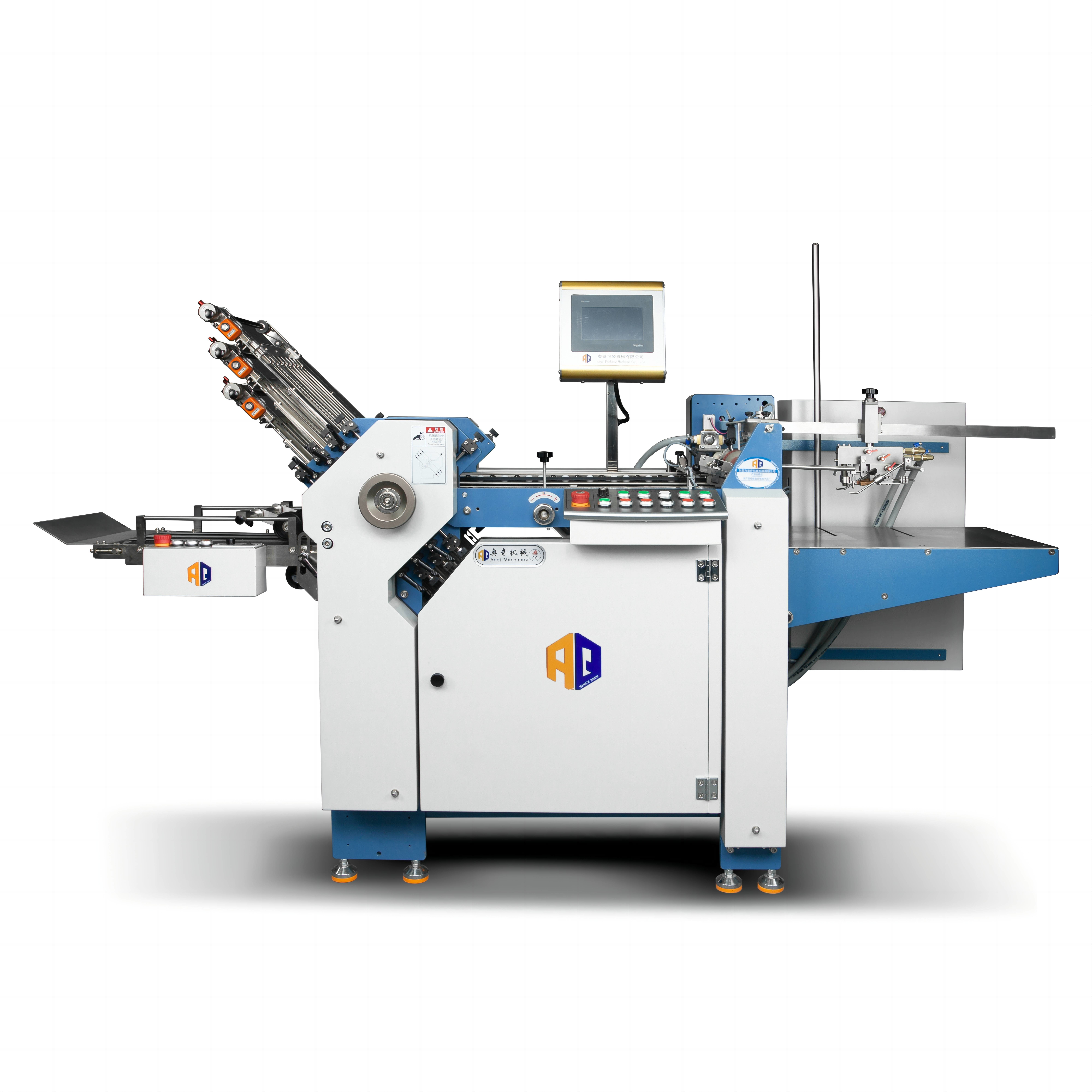 6 Buckle Plate Automatic Paper Folding Machine For Pharmaceutical Printing Industry