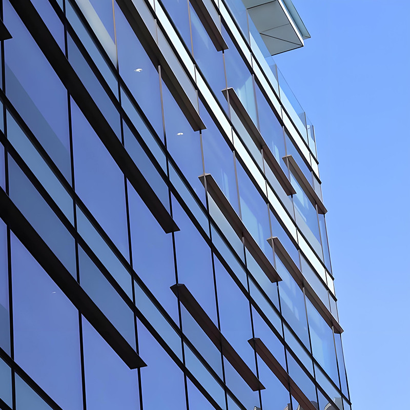Commercial Window Curtain Wall Rectangular Shape Soundproof Curtain Wall