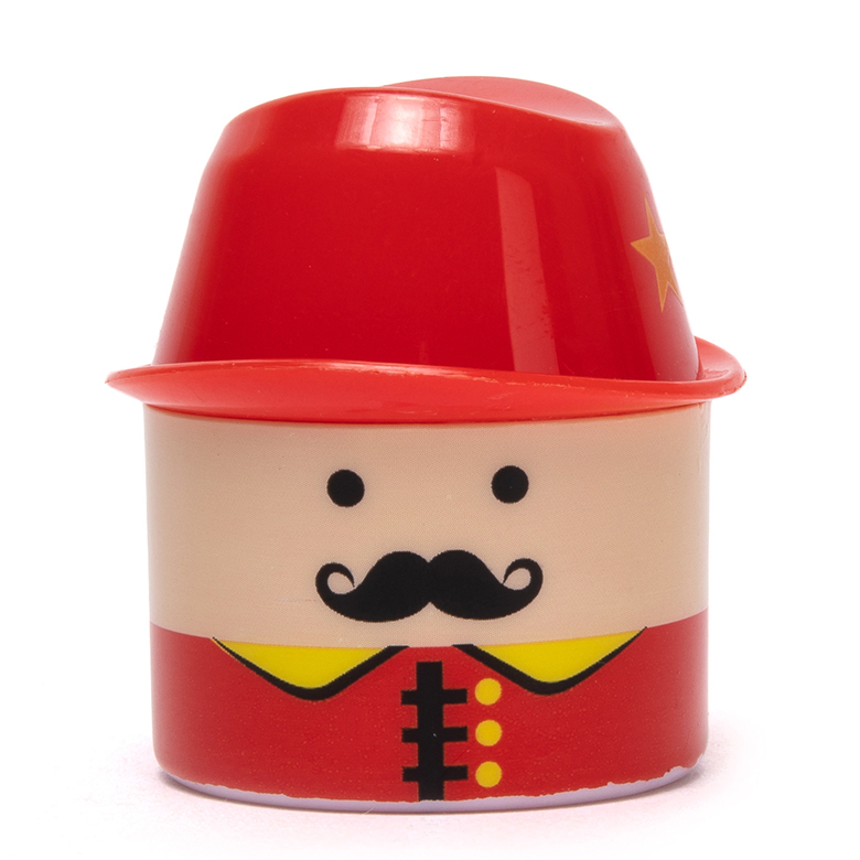 Child Safe Beard Man Cartoon Pencil Sharpener Anti Swallow