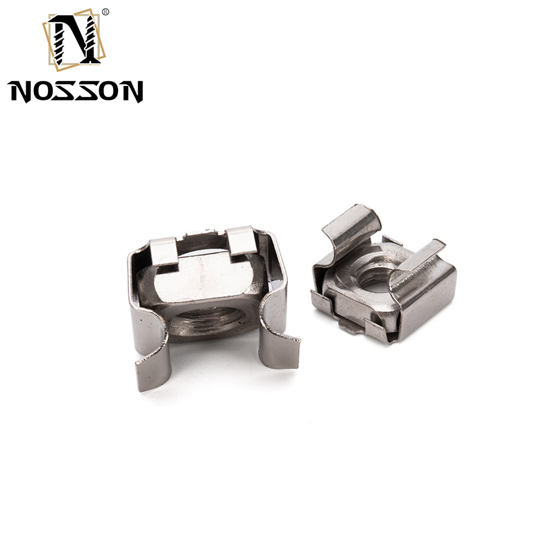 Metric Measurement System Carbon Steel Stainless Steel Square Lock Cage Nuts for Panel Decorative Fasteners