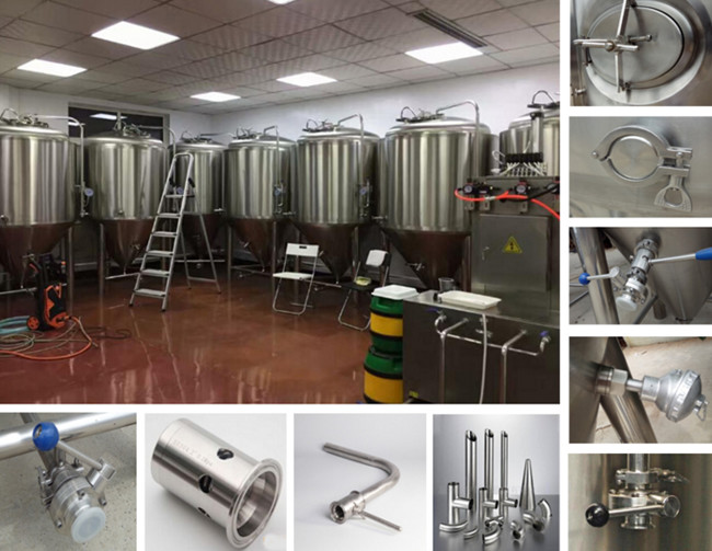 Brewing Conical Beer Fermenter 500L Microbrewery Tanks SS316 Fabrication 2MM Plate Jacket