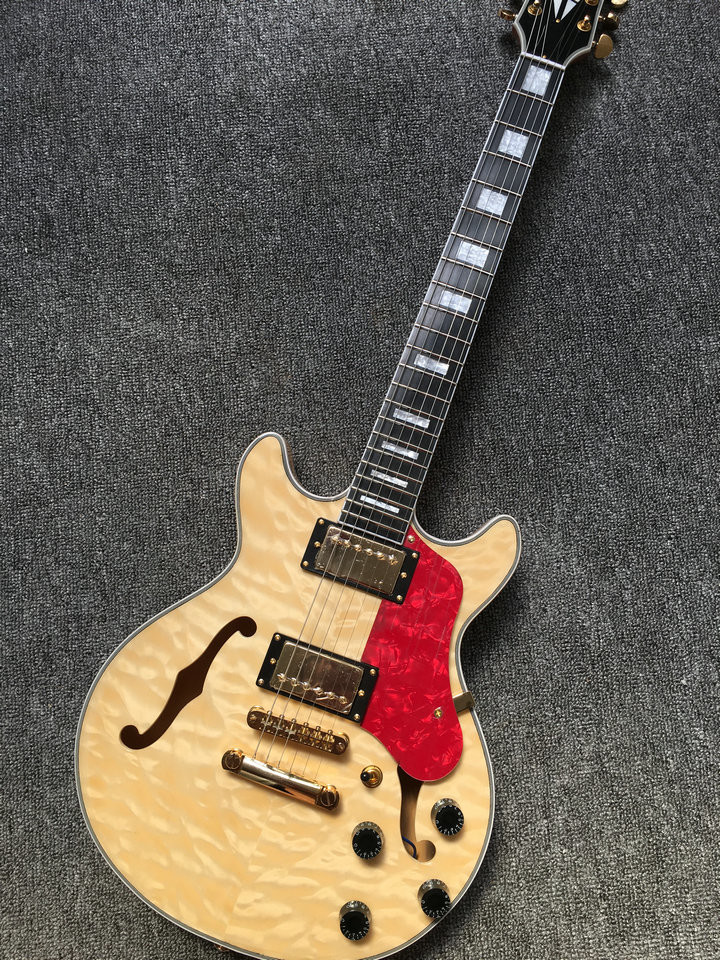Custom Hollow body 339 Jazz Electric Guitar IN natural Custom any color guitars China Factory