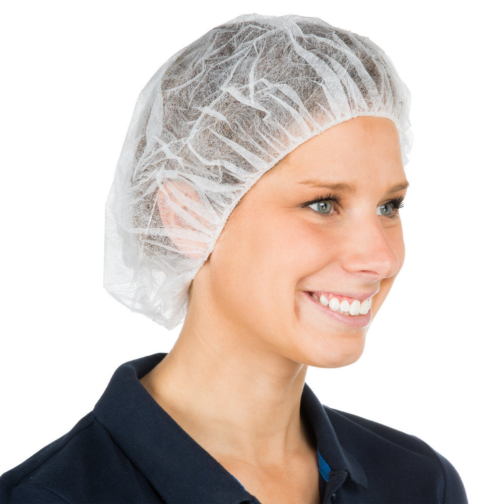 Customised Disposable Bouffant Surgical Caps , Non Woven Bouffant Cap