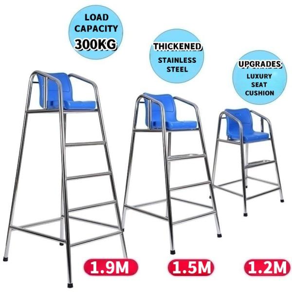 Rts Water Park 304 Stainless Steel Lifeguard Chair Sliver+Blue Other Water Play