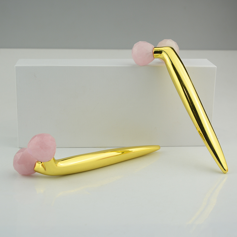 47mm*160mm 3d V Shape Anti Aging Jade Roller For Forehead Wrinkles