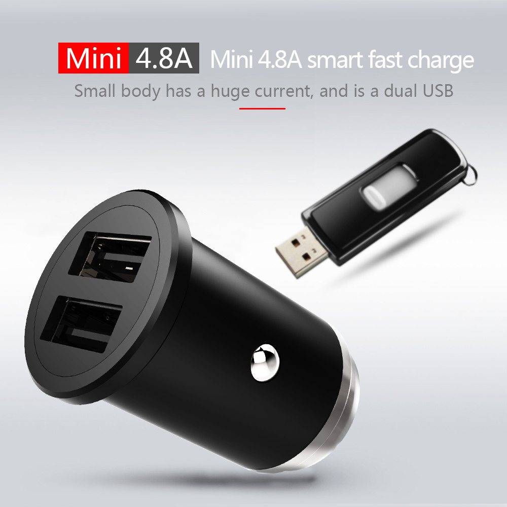 4.8A Dual USB CAR CHARGER Universal Compatible HOCO USB CAR CHARGER for all electronics
