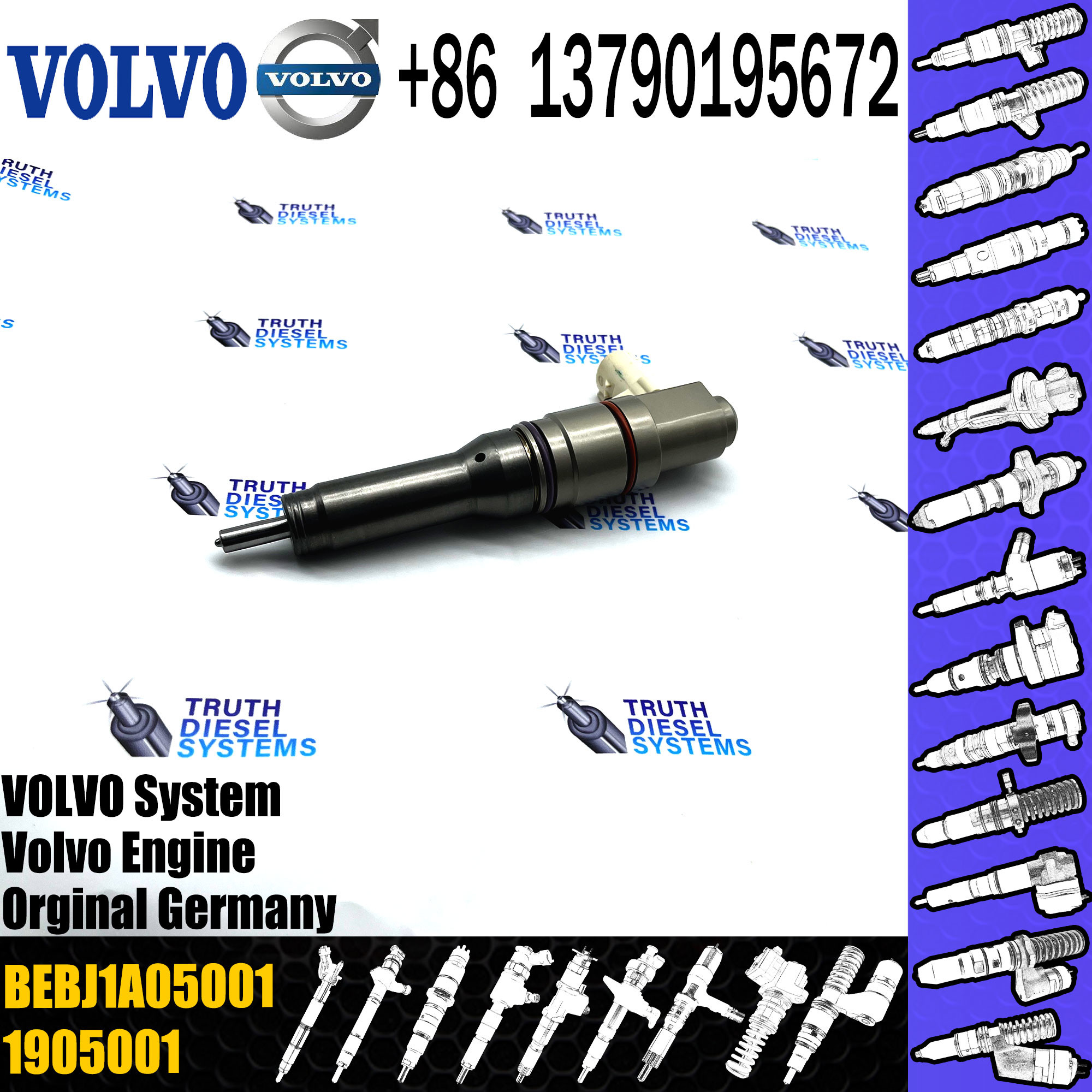 Fuel Injector Assembly BEBJ1A05002 BEBJ1A00202 BEBJ1A05001 1905001 1846419 1905002
