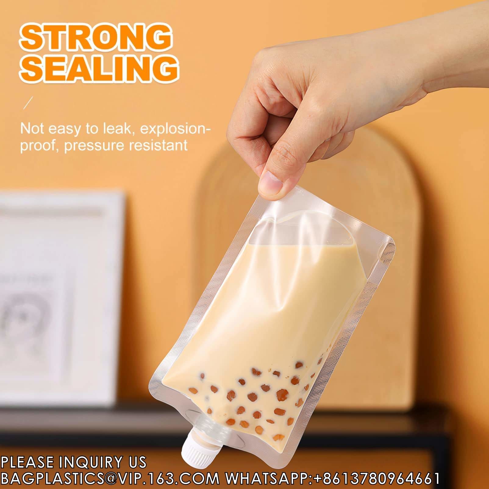 Spout Pouch Bag Clear Spout Pouch Beverages Detergent Packing Bag With Corner Spout And Handle