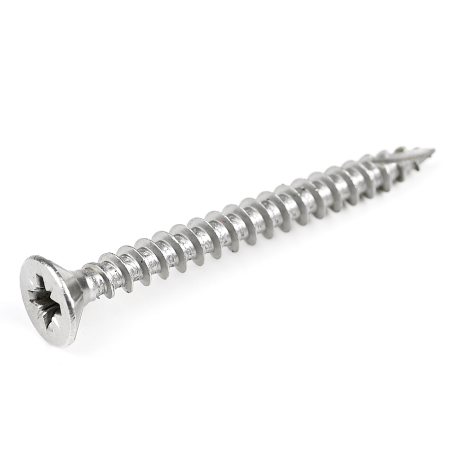 Pozi Double Flat Head 316 Stainless Steel Chipboard Screw for Wood Deck Installation