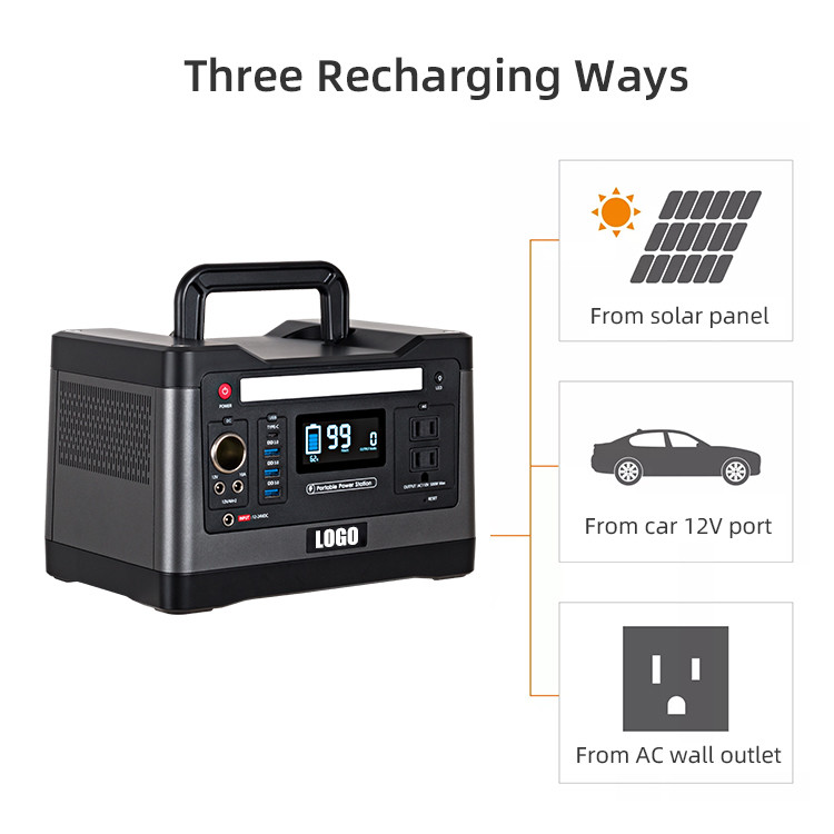 Outdoor 520WH Lifepo4 Portable Power Station For Emergency Electric facility