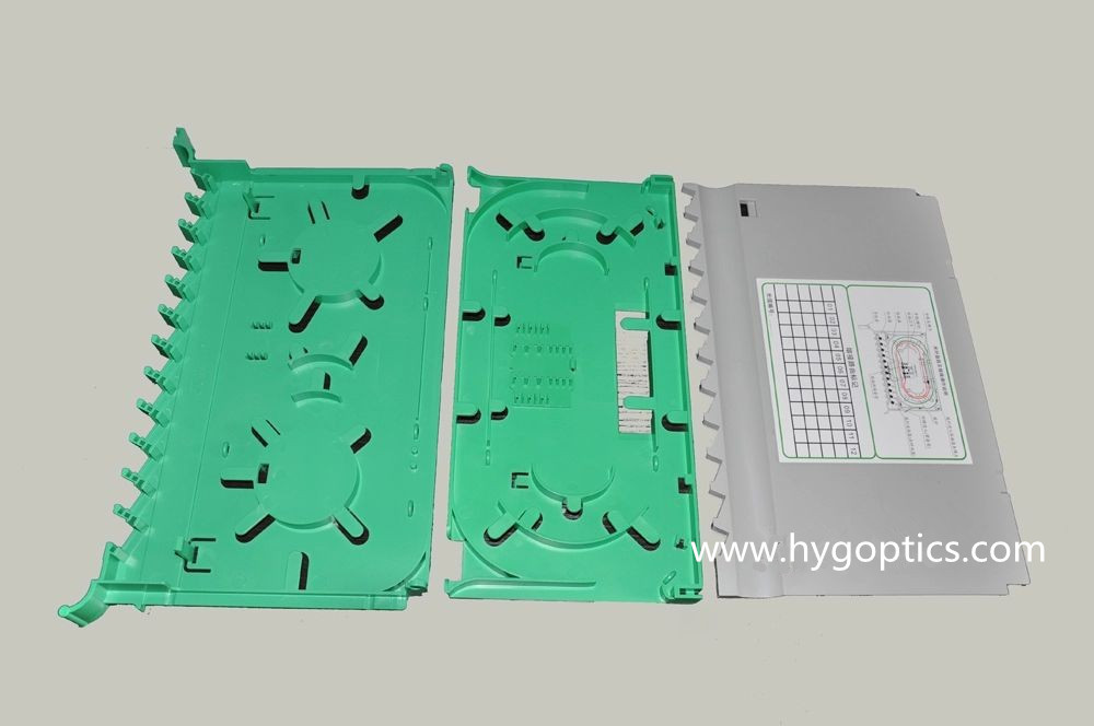 24 Port 2U Height Fiber Optic Patch Panel For Communication