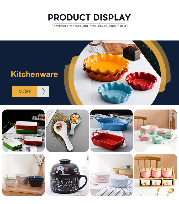 European Style Christmas Ceramic Kitchenware Set White Color For Baking
