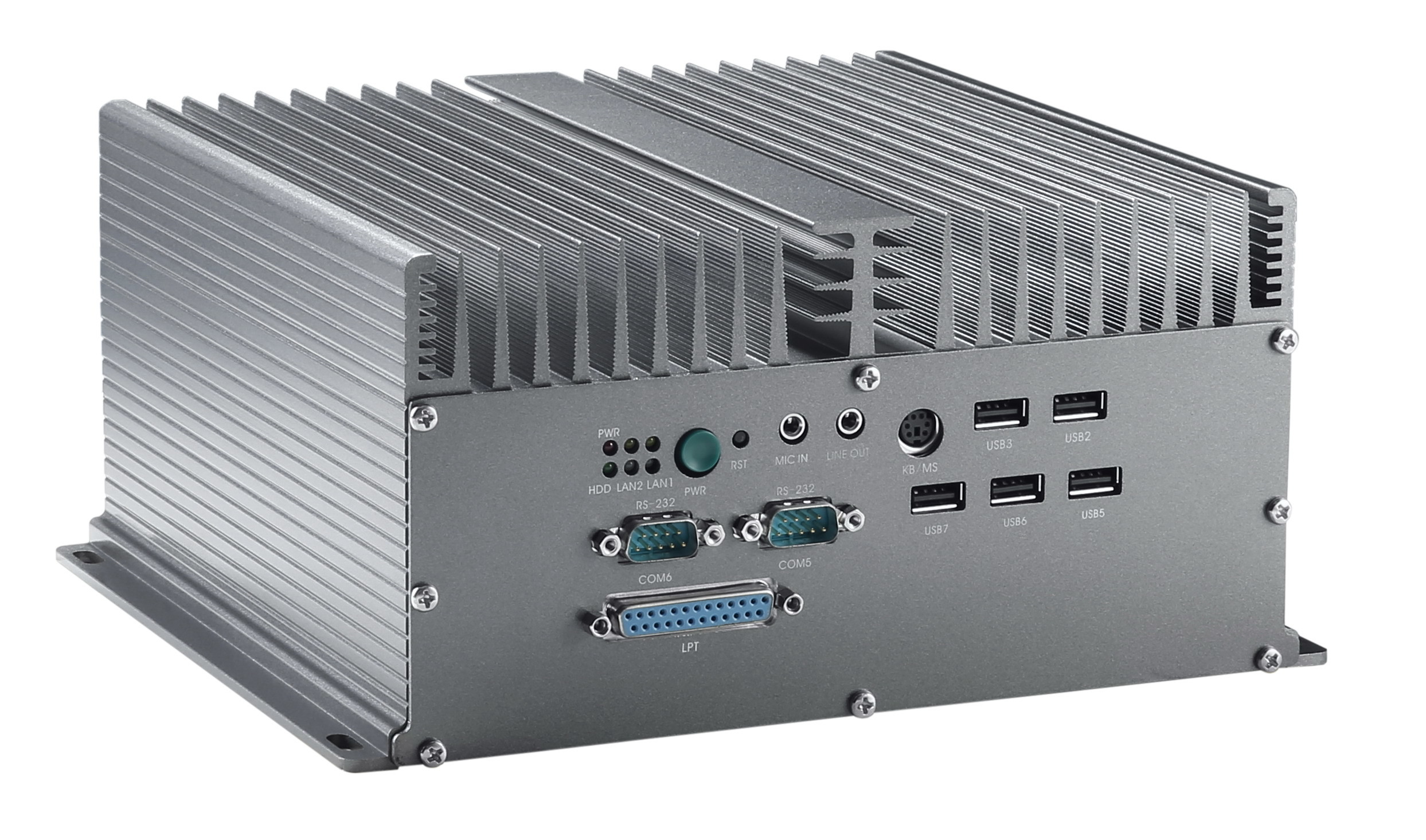 MIS-8705 Fanless Box PC Board Mounted I7 3520M CPU Dual Network 10 Series 6 USB