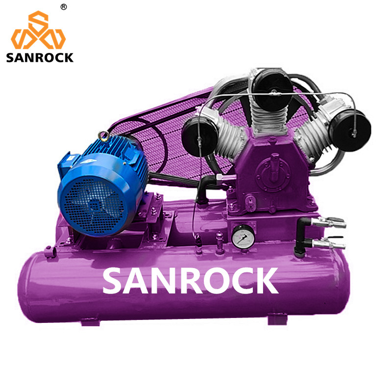 Belt-Driven Air Compressor Low Noise Industrial Air Compressor Reciprocating Air Compressor Machine