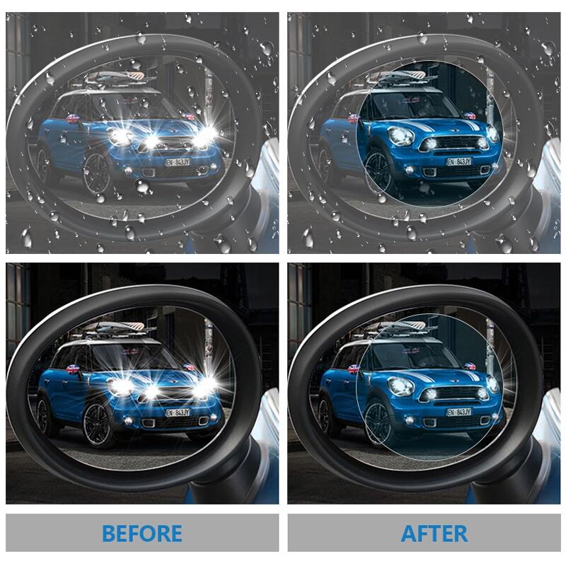 Rain Shield Car Rearview Mirror Film , Car Screen Protector Anti Water Anti Fog