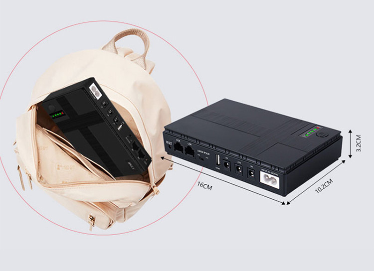 10400mAh/8800mAh Mini UPS POE For Router And Modems Uninterruptible Power Supplies (Ups)