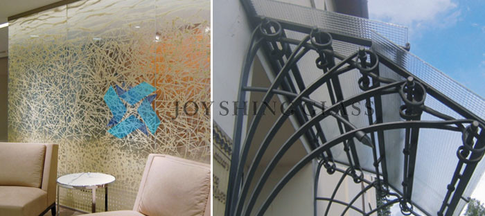 Customized EVA Safety Laminated Glass For Art Decorative Glass