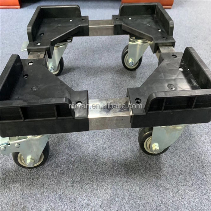Four Wheels Aluminum Platform Trucks Trolley Cart Supermarket Logistics House Transportation Bin Box Carts Moving Dollies