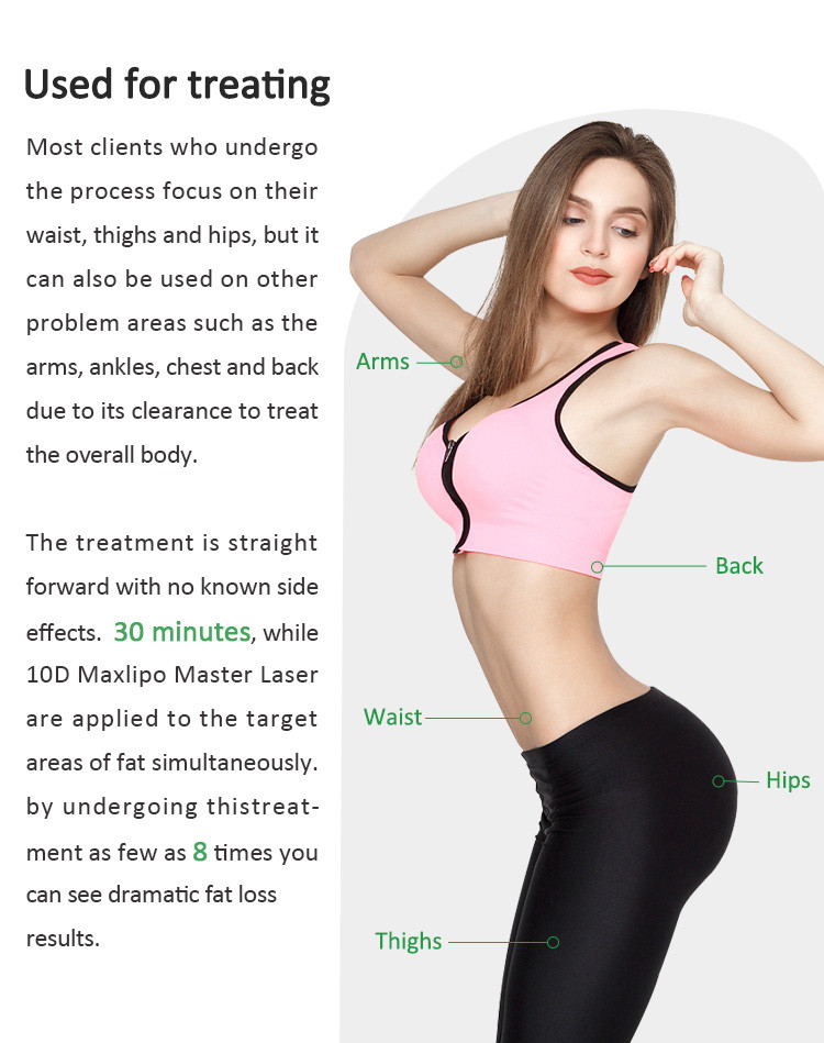 10D Maxlipo Master Laser Slimming Machine For Improves Skin Elasticity / Weight Loss
