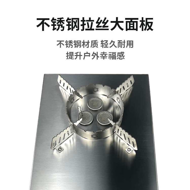 Custom Stainless Steel Outdoor BBQ Equipment 35X25X11cm Gas Stove Easily Assembled